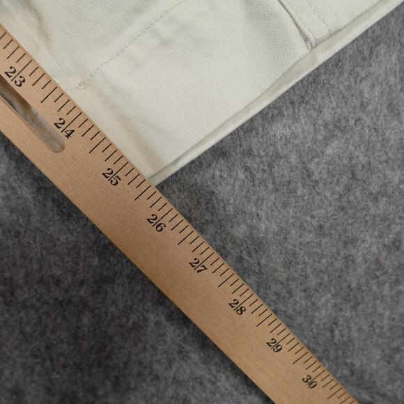Old Navy Pants Womens 2 Barrel Leg High Rise Khaki Light Tan Cream - Picture 3 of 10